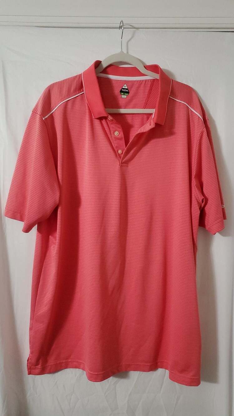 Bollé Golf B-Tech Striped Performance Polo Shirt XXL